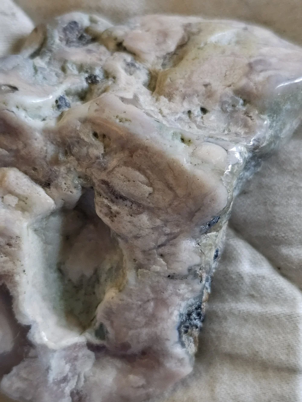 AAA Pink Japanese Cherry Blossom Agate Slab Specimen Druzy Details NEW Decor Art